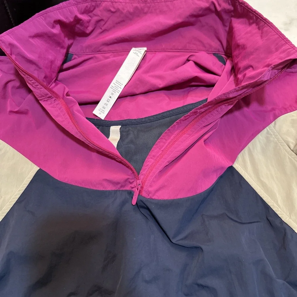 Lululemon Women's Evergreen Anorak Jacket Quarter Zip Drawstring Size 6